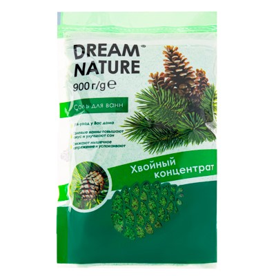 Соль для ванн Dream Nature "Хвойный концентрат",  900 г