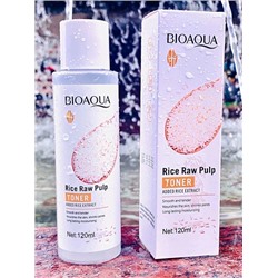 Тонер с экстрактом риса Bioaqua Rice Raw Pulp Toner 120мл