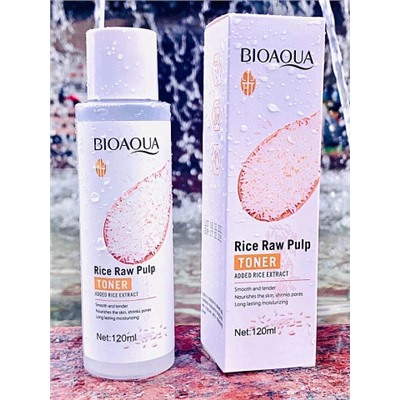 Тонер с экстрактом риса Bioaqua Rice Raw Pulp Toner 120мл