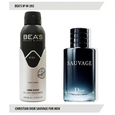 Дезодорант BEA'S M 202 - Christian Dior Sauvage 200мл