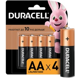 DURACELL Basic Батарейки 4шт, тип AA, BL