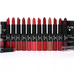 Помада-блеск матовая NYX Matte Lipgloss Lipstick 2в1 №2 (12шт)