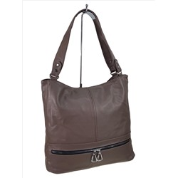 Женская сумка из искусственной кожи цвет бежево-коричневый