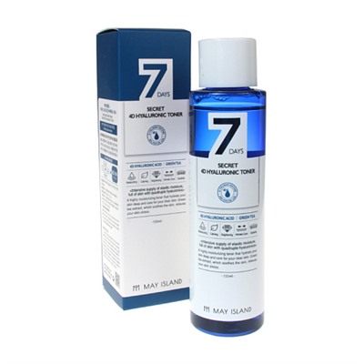 Увлажняющий тонер 7Days Secret 4D hyaluronic toner 155ml