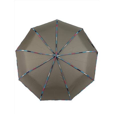Зонт женский полуавтомат с цветными вставками, цвет серый
