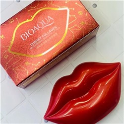 Патчи для губ с вишней Bioaqua Cherry Collagen Moisturizing Essence Lip Film