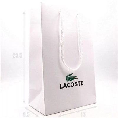 ПОДАРОЧНЫЙ ПАКЕТ LACOSTE 23.5Х8.5Х15