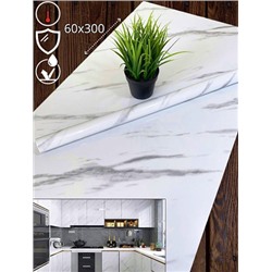 Самоклеящаяся пленка Белый мрамор 60смх3м Kitchen Sticker