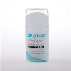 Дезодорант-Кристалл "ДеоНат", стик цельный, овальный, узкий, выдвигающийся (push-up) , 100 гр.