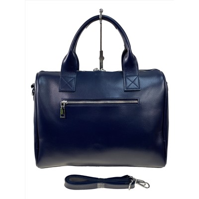 Женская сумка из натуральной кожи, цвет темно синий