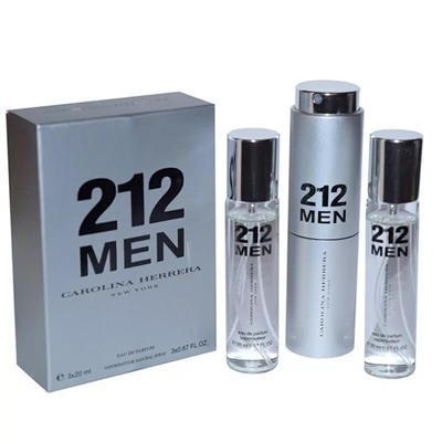 Carolina Herrera 212 Man, edt., 3*20 ml