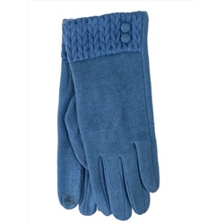 Элегантные демисезонные перчатки из кашемира, цвет голубой