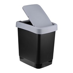 Контейнер для мусора Твин 18л серый (уп.8)