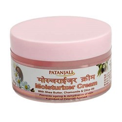 Patanjali Крем увлажняющий для лица Shea Butter, Chamomile & Olive Oil, 50 гр