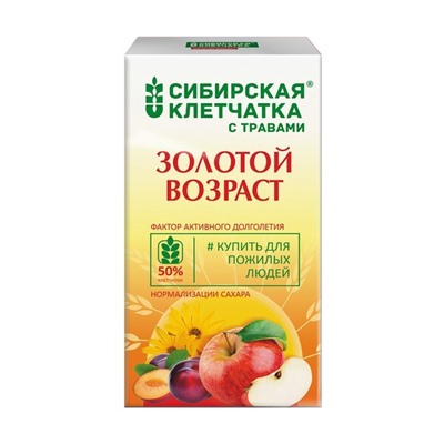 "Золотой возраст" Клетчатка сибирская с добавками, кор. 150 г