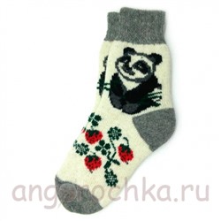 Женские шерстяные носки с пандой