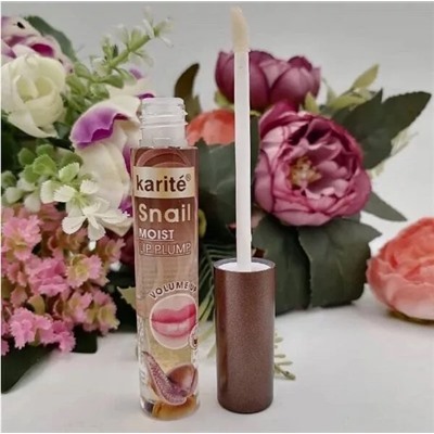 Блеск для объема губ Имбирный Karite Moist Lip Plump Snail