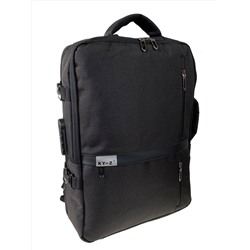 Универсальный мужской рюкзак-трансформер из текстиля, цвет черный