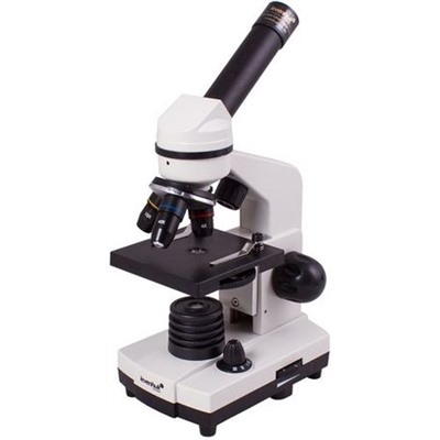 Микроскоп Levenhuk Rainbow D2L Moonstone-Лунный камень 69040 (увеличение от 40 до 400 крат, объективы 4х,10х,40х; окуляр WF10х, набор для опытов К50), (Levenhuk)