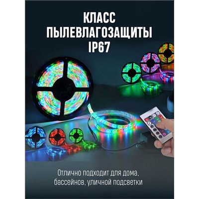 Светодиодная лента с пультом RGB LED STRIP