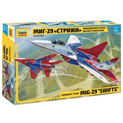 Сборная Модель 1:72 Самолет МиГ-29 Стрижи Авиационная группа высшего пилотажа 7310, (Звезда)