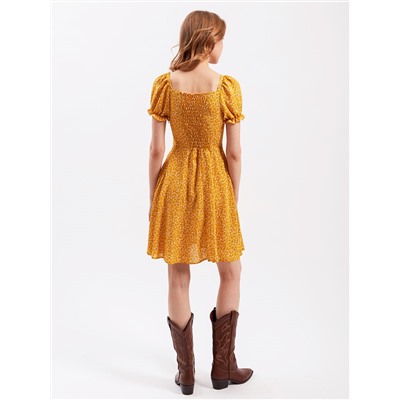 Платье штапель OD-715-2 желтое
