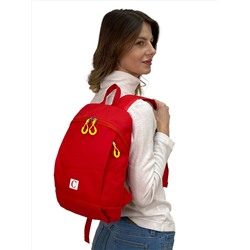 Молодежный рюкзак из текстиля, цвет красный