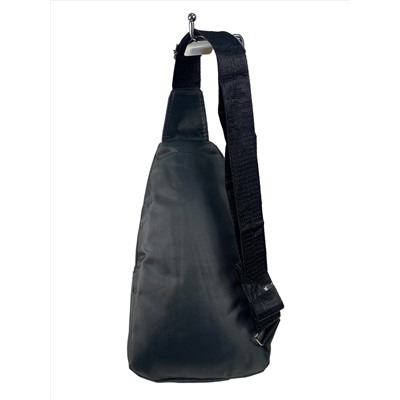 Мужская сумка-слинг из текстиля, цвет серый