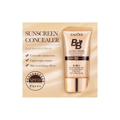 Солнцезащитный консилер Sadoer Gold Snail Concealer Тон №1