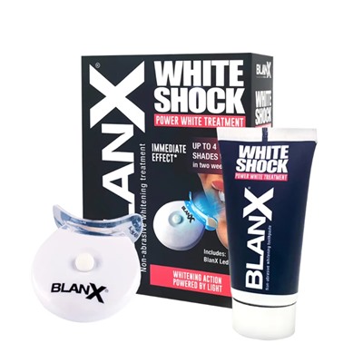 Blanx White Shock Treatment + Led Bite / Отбеливающий уход + световой активатор 50 мл