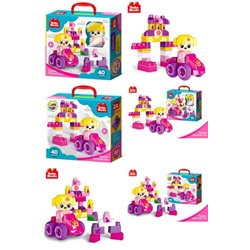 Конструктор Baby Blocks 40 дет. Замок принцессы (+фигурка, пластик, в коробке, от 3 лет) 03906, (ООО "Десятое королевство")