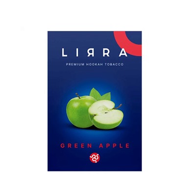 Табак для кальяна Lirra - Green Apple (Зелёное яблоко) - 50гр.