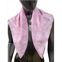 Лёгкий платок с принтом, цвет розовый