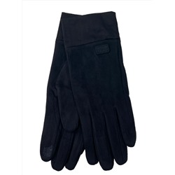 Велюровые демисезонные перчатки, цвет черный
