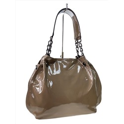 Женская сумка из искусственной кожи, цвет бежево-коричневый