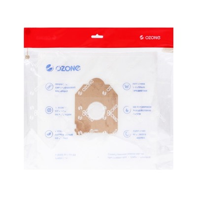 Мешок-пылесборник XXL-46 Ozone синтетические для пылесоса, 12 шт + 2 микрофильтра