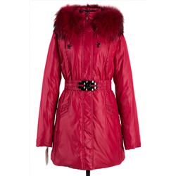 05-1241 Куртка зимняя (пояс) Плащевка красный