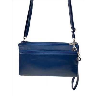 Женская сумка клатч из искусственной кожи, цвет синий