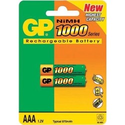 Аккумулятор GP R3 (1000 mah) 100AAAHC BL-2 NiMH {Китай}