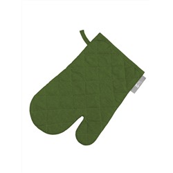 Варежка-прихватка Leaf green, без рисунка, зеленый