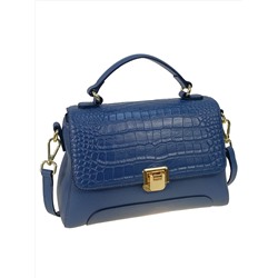 Женская сумка из натуральной кожи цвет синий