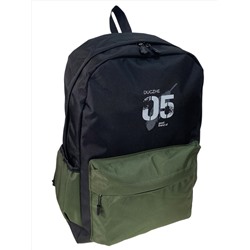 Мужской рюкзак из текстиля ,цвет черный с зеленым