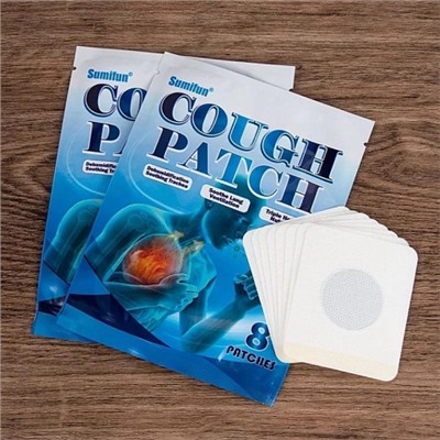 Пластырь от кашля и хрипа, 8шт Cough patch