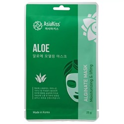 Алинатная маска с экстрактом алоэ AsiaKiss Aloe