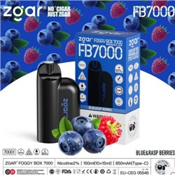 ZGAR FOGGY BOX испаритель на 7000 затяжек BLUE and RASP BERRIES