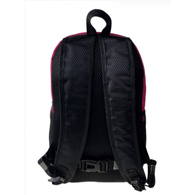 Молодежный рюкзак из текстиля, цвет фуксия с черным