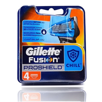 Gillette FUSION Proshield (4шт) EvroPack orig