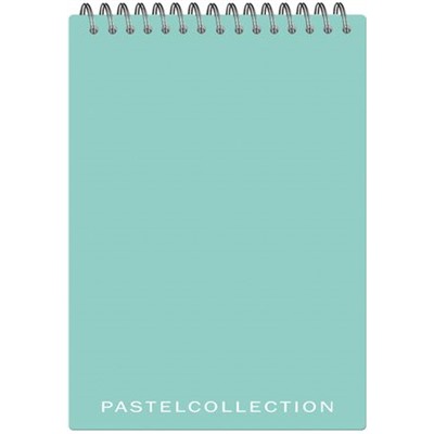 Блокнот на спирали А5 60л клетка "Pastel Collection Mint" пластиковая обложка 3410 Полином {Россия}