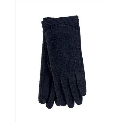 Элегантные демисезонные перчатки, цвет черный