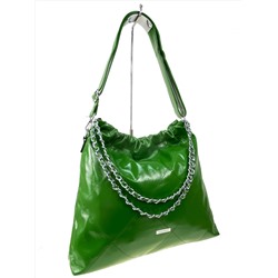 Женская сумка хобо из искусственной кожи, цвет зеленый